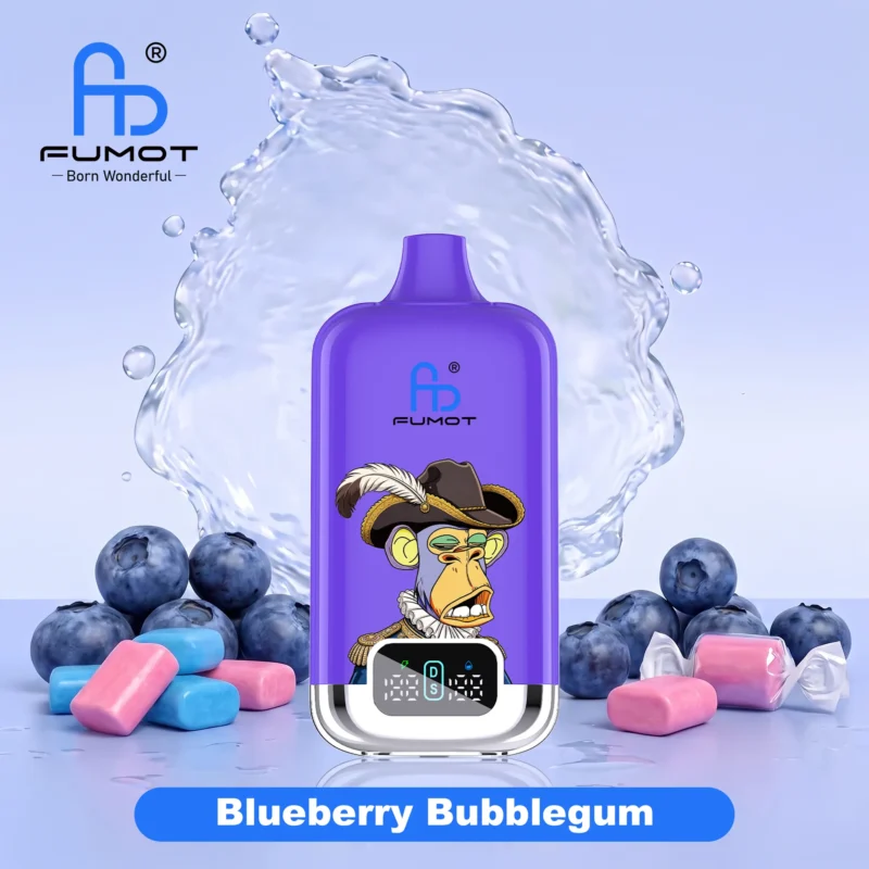 Fumot Tornado Box Pro 22000 Puffs Blueberry Bubblegum Flavor Disposable Vape - VapeMaison