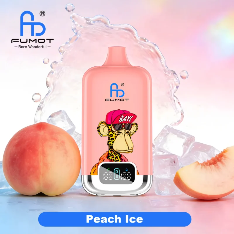 Fumot Tornado Box Pro 22000 Puffs Peach Ice Flavor Disposable Vape - VapeMaison