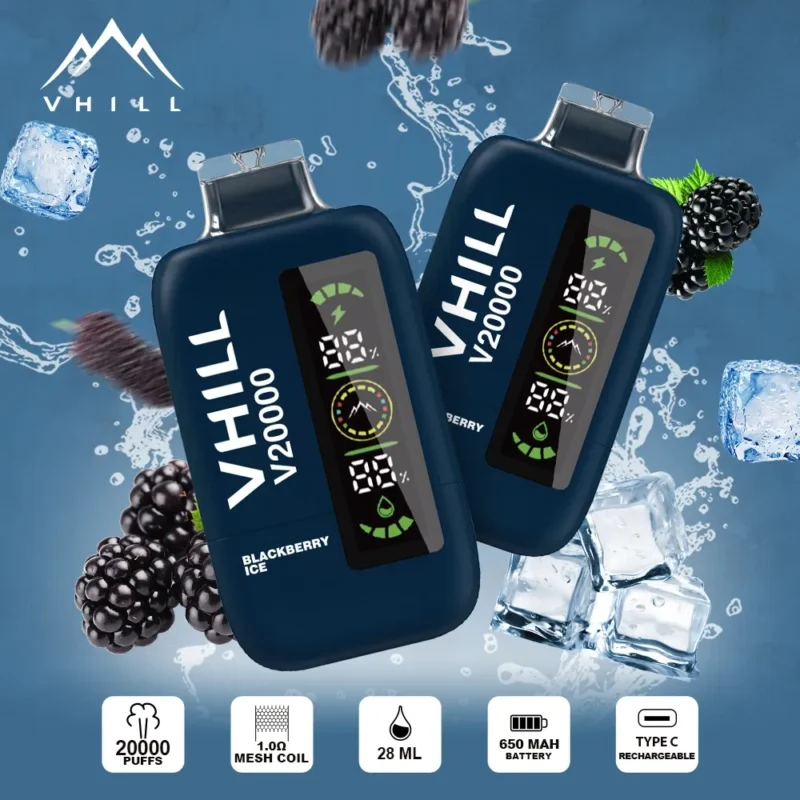 VHILL 20000 Puffs Blackberry Ice Disposable Vape