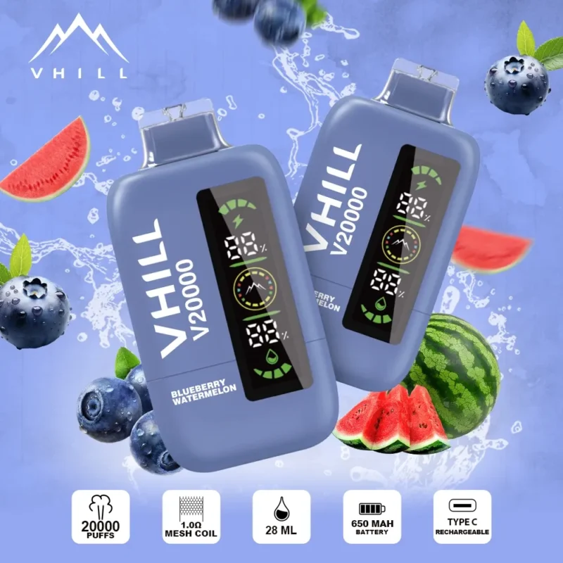 VHILL 20000 Puffs Blueberry Watermelon Disposable Vape