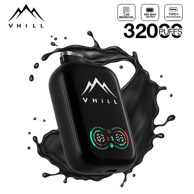 VHILL 32K Puffs Full Screen Black Dragon Blood Disposable Vape