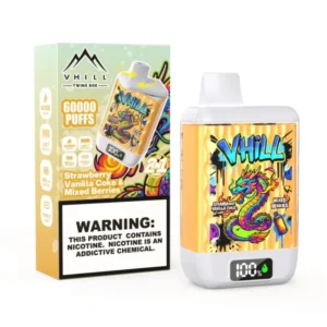 VHILL TWINS 60000 Puffs Strawberry Vanilla Coke Mixed Berries Disposable Vape