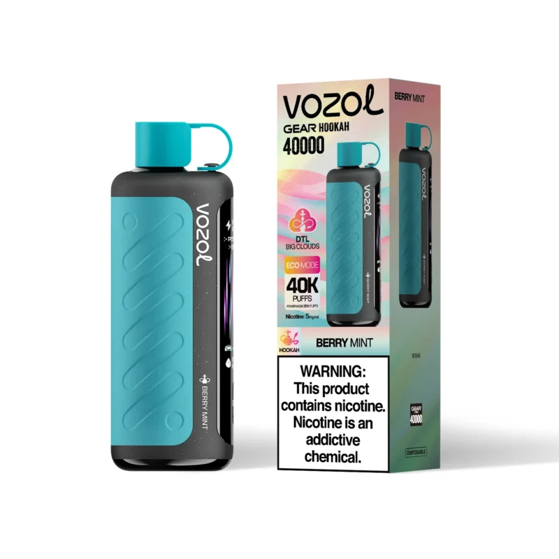 VOZOL Gear Hookah 40000 Puffs Berry Mint Flavor Disposable Vape - VapeMaison