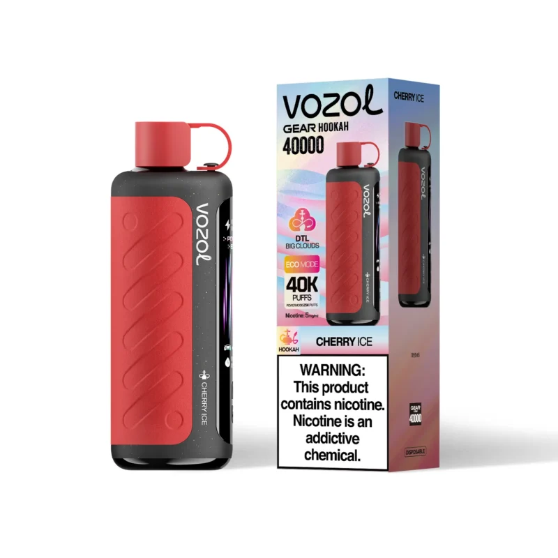 VOZOL Gear Hookah 40000 Puffs Cherry Ice Flavor Disposable Vape - VapeMaison