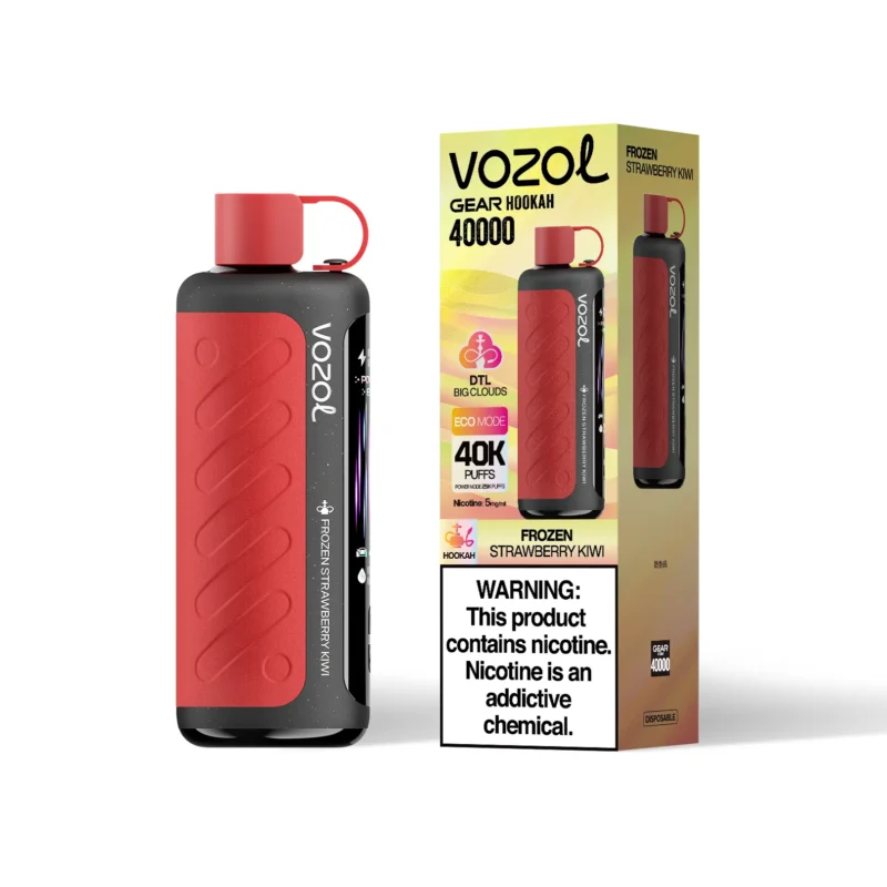 VOZOL Gear Hookah 40000 Puffs Frozen Strawberry Kiwi Flavor Disposable Vape - VapeMaison