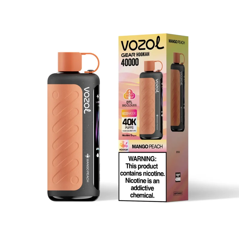 VOZOL Gear Hookah 40000 Puffs Mango Peach Flavor Disposable Vape - VapeMaison