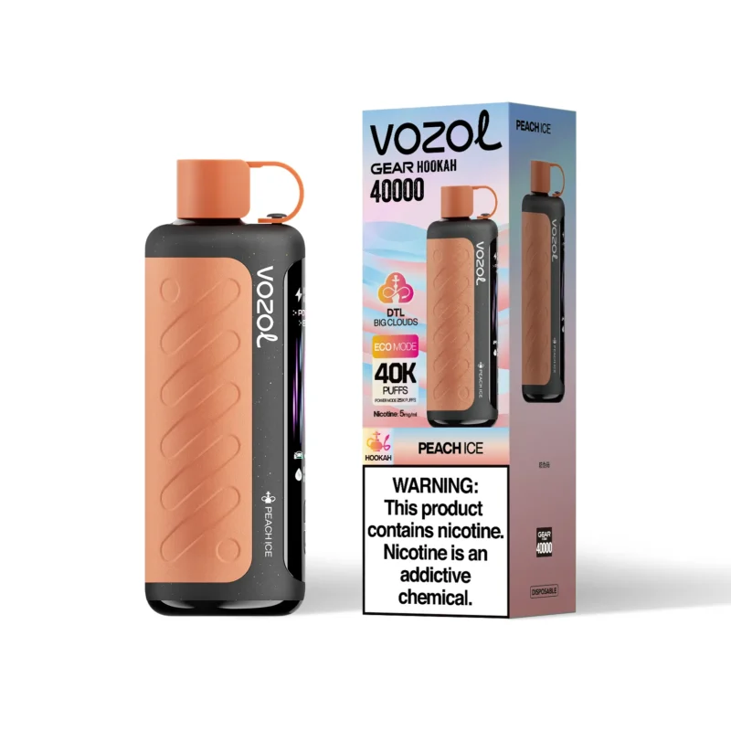 vozol-gear-hookah-40000-40k-puffs-vape-flavor-peach-ice VOZOL Gear Hookah 40000 Puffs Peach Ice Flavor Disposable Vape - VapeMaison