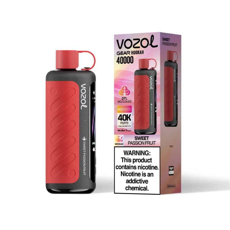 VOZOL Gear Hookah 40000 Puffs Sweet Passion Fruit Flavor Disposable Vape - VapeMaison