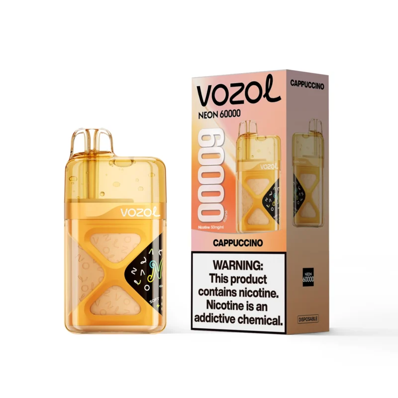 VOZOL Neon 60000 Puffs Cappuccino Flavor Disposable Vape - VapeMaison
