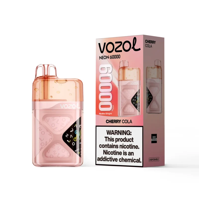 VOZOL Neon 60000 Puffs Cherry Cola Flavor Disposable Vape - VapeMaison