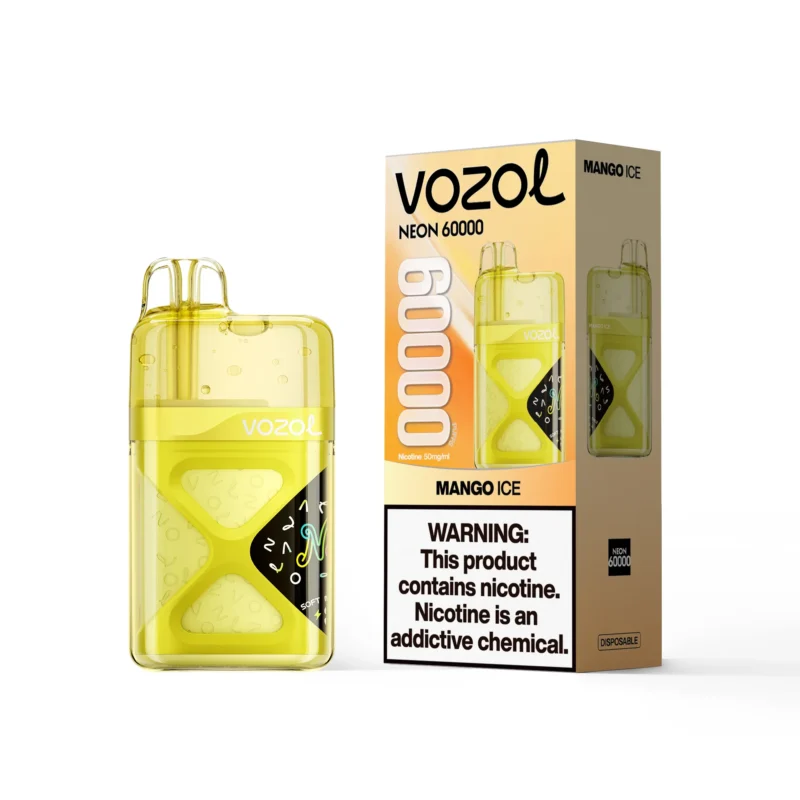 VOZOL Neon 60000 Puffs Mango Ice Flavor Disposable Vape - VapeMaison