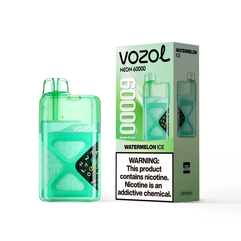 VOZOL Neon 60000 Puffs Watermelon Ice Flavor Disposable Vape - VapeMaison
