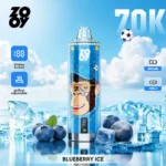 Zooy Vape Crystal 70K Blueberry Ice Flavor Disposable Vape - VapeMaison