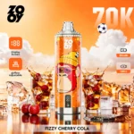 Zooy Vape Crystal 70K Fizzy Cherry Cola Flavor Disposable Vape - VapeMaison