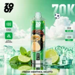 Zooy Vape Crystal 70K Fresh Melon Mojito Flavor Disposable Vape - VapeMaison