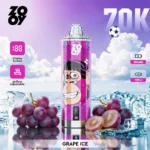Zooy Vape Crystal 70K Grape Ice Flavor Disposable Vape - VapeMaison