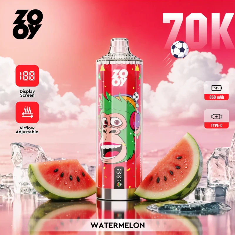 Zooy Vape Crystal 70K Watermelon Flavor Disposable Vape - VapeMaison