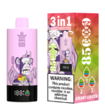 Bang King 85000 Puffs sabor strawberry watermelon triple melon straw